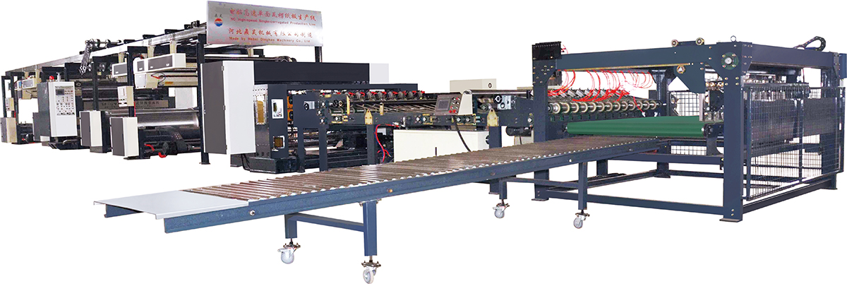DHSL Corrugated Cardboard Single Sheet Production Line